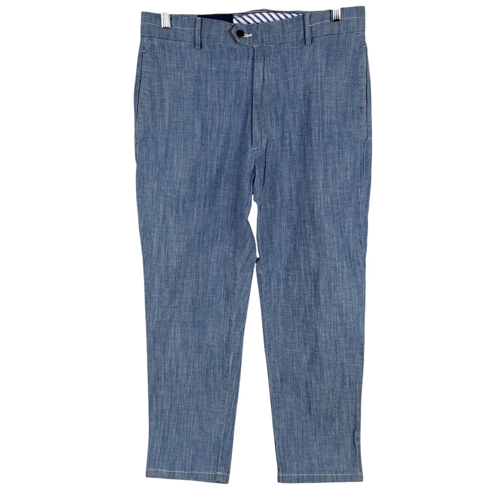 NEW Cremieux Madison Pants Mens 32x30 Blue Relaxed Fit Block Island Collection